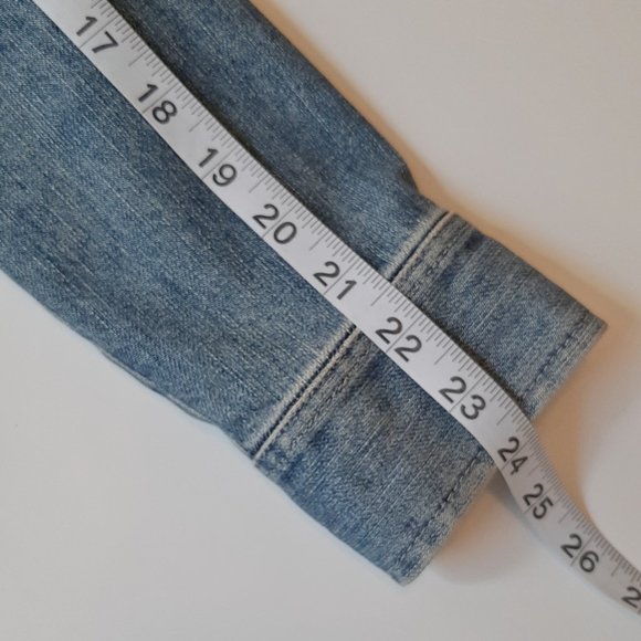 J. Jill Recrafted Floral Embroidered Medium Blue Denim Jacket XS - Picture 11 of 11